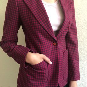 VTG Euro Checked Blazer